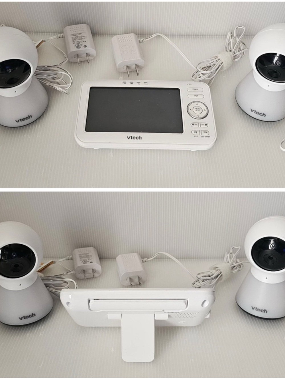 VTech White Baby Monitor with Dual HD Cameras